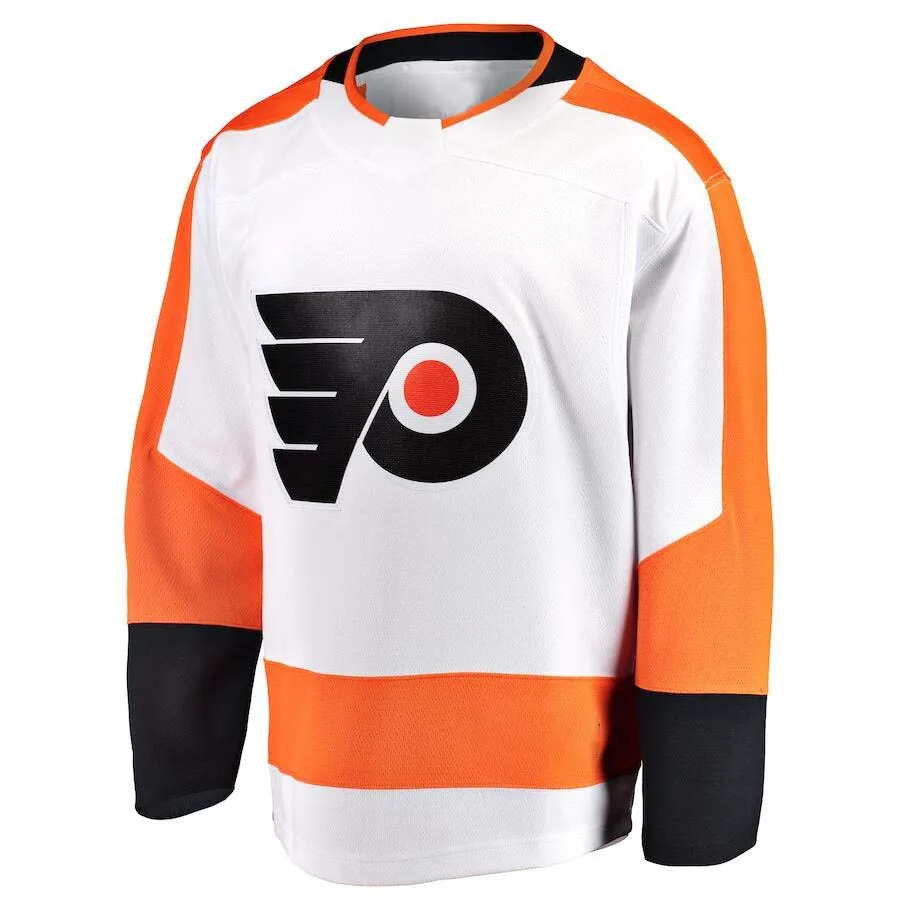 

Mens America Hockey Jerseys Philadelphia Lce Stitch Nolan Patrick Claude Giroux Jakub Carter Hart Sean Couturier Hockey Jersey