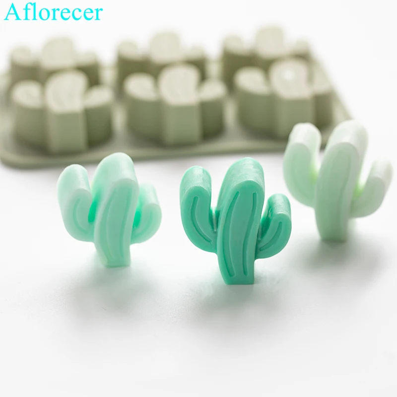 Конcretre цементная формочка в виде кактуса ароматический гипс восковая свеча