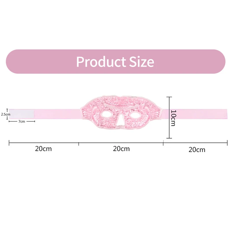 

Hollow Out Mask PVC Hot Cold Compress Ice Bead Eye Mask Reusable Sleep Eyes Mask Freezer Gel Face Mask Puffiness Headaches XA45E