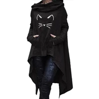 2021 new fashion print hoodies kawaii tops sweatshirts casual long sleeve printing corduroy hoody and for women autumn