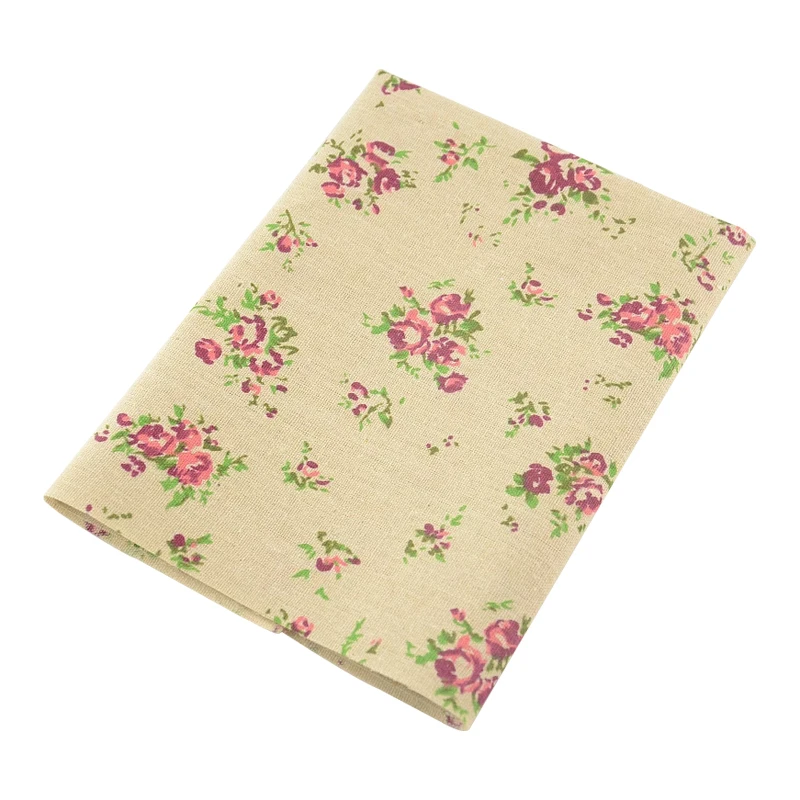 TERAMILA Home Textile Sewing Material Tissu Tablecloth Pillow Bag Curtain Cushion Print Bloom Rose Cotton Linen Fabric | Дом и сад