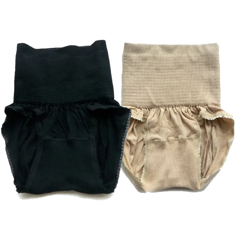 

Cotton soft underwear particle pattern abdominal massage pants high waist hip shaping body pants shaper