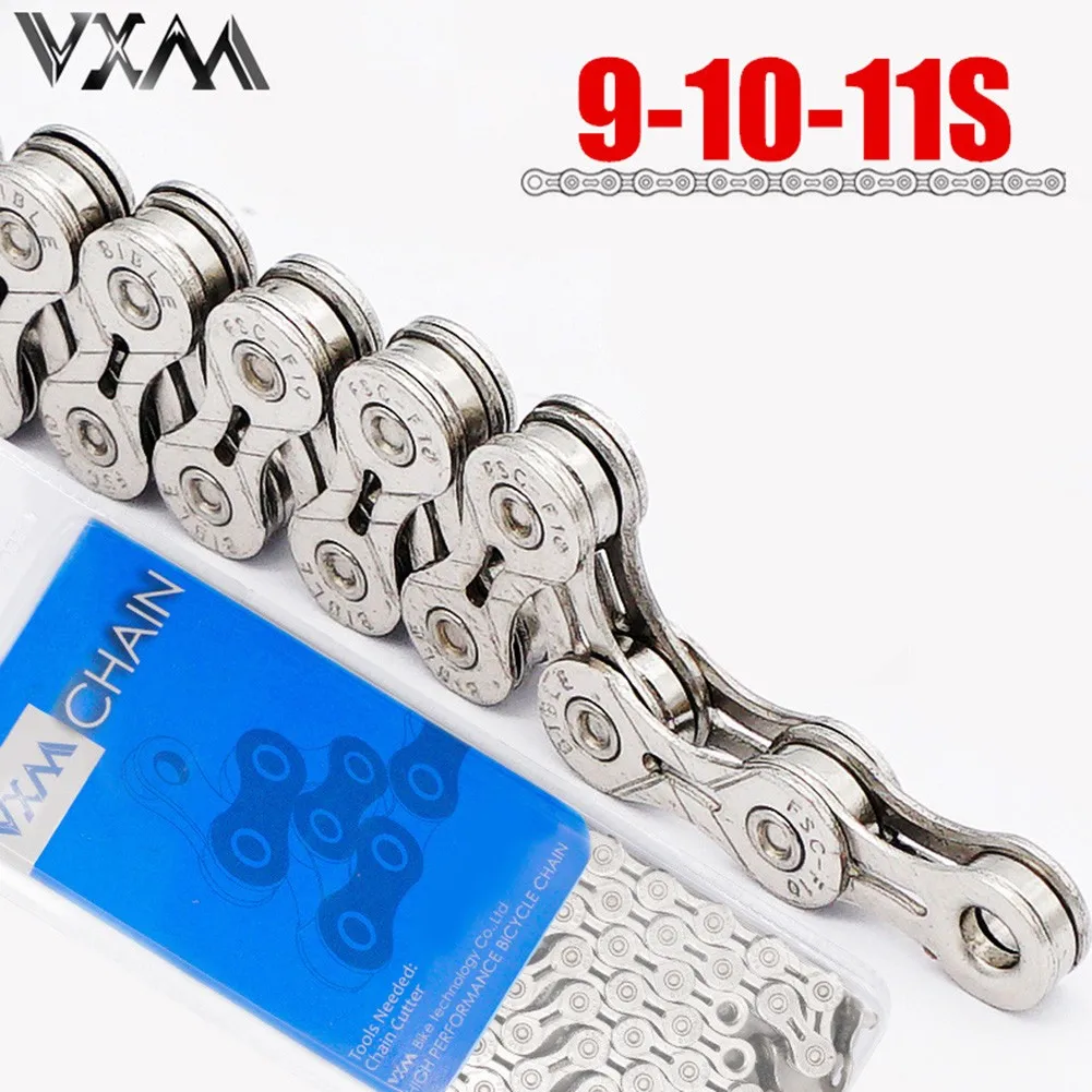 

Bike Chain 9 10 11 Speed Hollow Bicycle Chains Links For Mountain Road Chromium Molybdenum Steel Silver Part 116 Velocidade