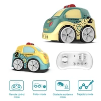 rc car cartoon hand controlled induction music light mini wireless gesture sensing car following track kid gift toy for children