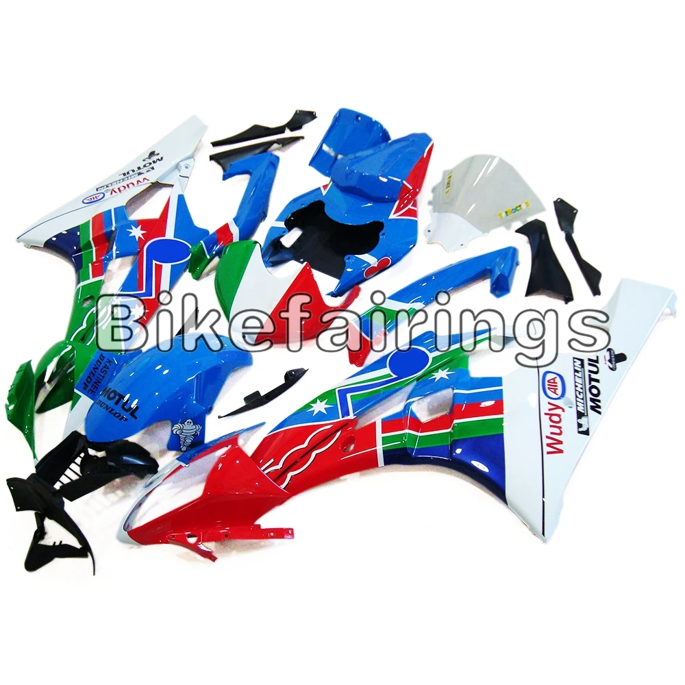 Впрыска полный комплект обтекателя Для Yamaha YZF 600 R6 2006 2007 06 07 ABS пластик электронный