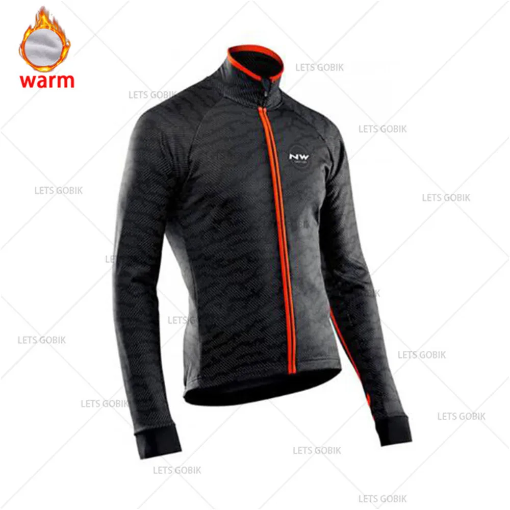 only jerseys NW зимняя велосипедная Джерси Pro Team Ropa Ciclismo Hombre флисовый комплект для велоспорта MTB Одежда для велоспорта Northwave комплект для велоспорта с нагрудником и штанами - Цвет: only jerseys