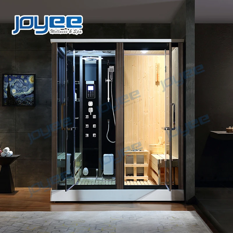 JOYEE новый современный 2 человек двойной душевой озона кабина Паровая баня Сауна