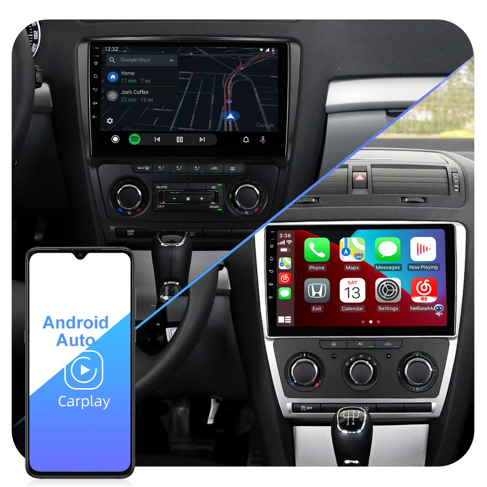 Автомобильный радиоприемник Isudar T72 1 Din 4G Android для Skoda Octavia 2009 2010 2011 2012 2013