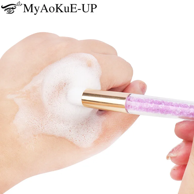 

3Pcs Eyelash Cleaner Brush Skin Care Makeup Tools Eyebrow Brush Diamond Nasal Wash Brush Acne Black Head Brush Clean Pore Brush