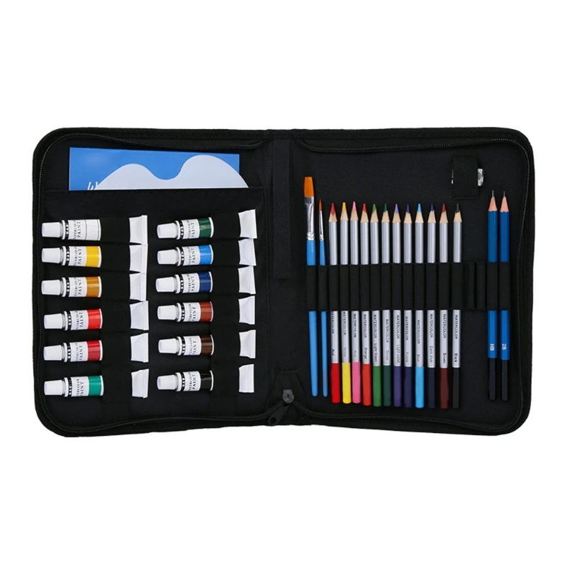 

31 шт. эскиз Цветные карандаши и рисования акварелью набор школьных принадлежностей карандаши для рисования набор для начинающих акварельн...
