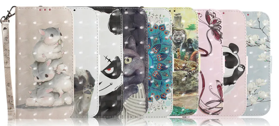 

Color painting Flap Leather Shell Cases Suitable For Sumsung S8Plus S8 S9Plus S9 Note9 J730 EU J7 2017 EU Phone