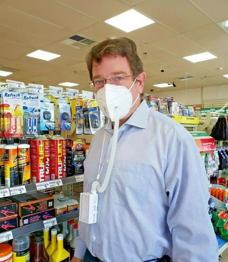 

2020 Airpro Electrical Purifying Respirator With Two Reusable Masks Anti-fog And Dust-proof Portable Air Purifier USB Port Masks