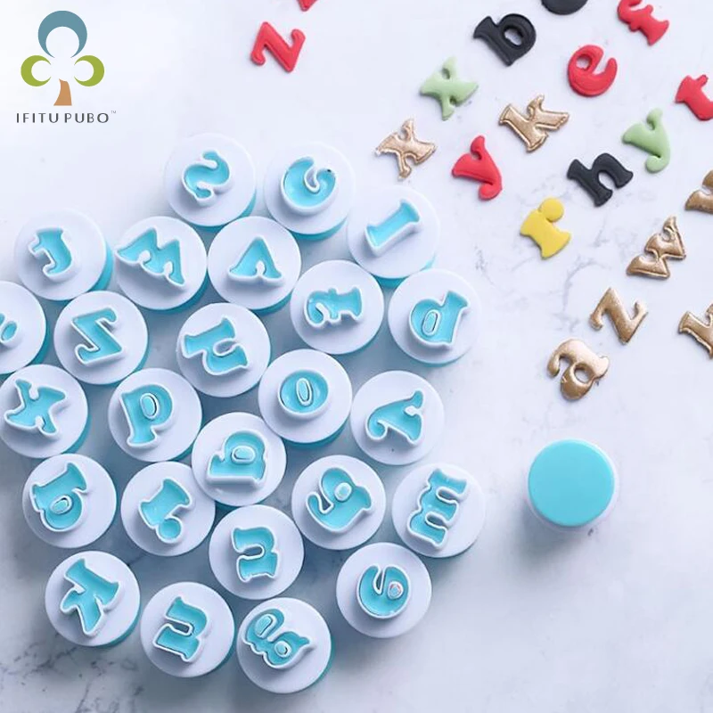 Форма для выпечки букв помадки печенья резак 26 шт. Верхняя деталь и 10 цифры