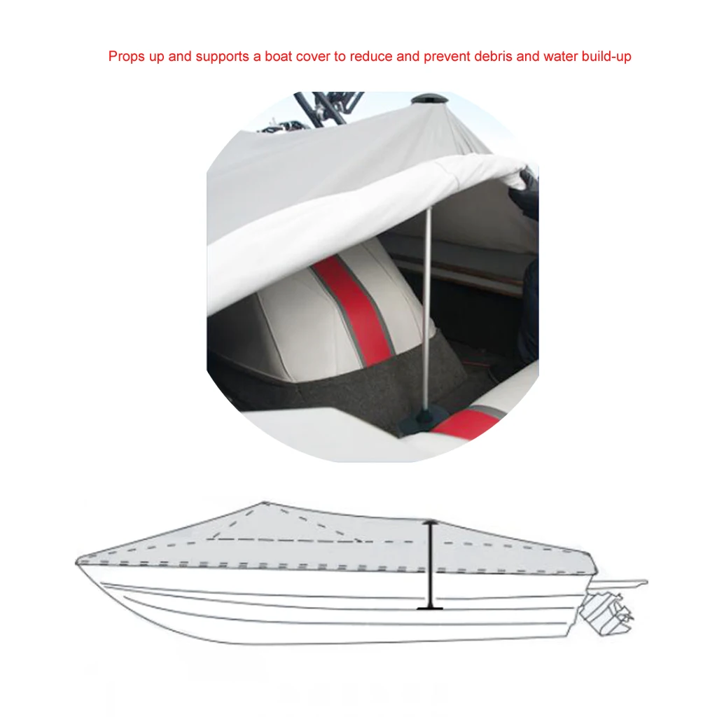 

Ultralight 3 Stage Extension Adjustable Anodized Aluminum Boat Cover Support Poles System Telescoping Marine Sailing Hardware