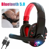V8-1 Headphones V5 0 Bluetooth Gaming Headset OVLENG Wireless Stereo Earphone With Microphone for Phone Laptop Computer
