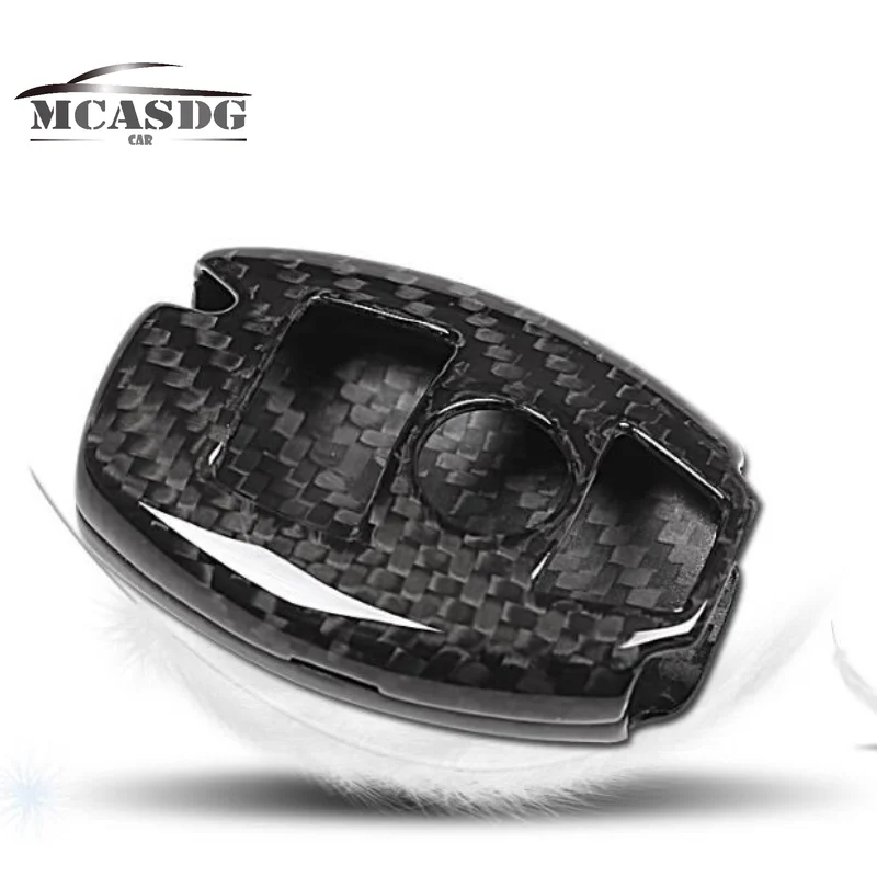 

Чехол для ключей из натурального углеродного волокна подходит для Mercedes Benz C/E/S CLA Class