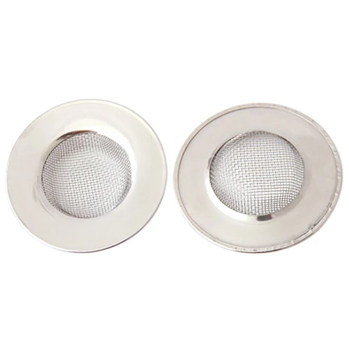 

Stainless Steel Mesh Sink Strainer Trap Bath Hair Drain Hole Metal Flume Filter