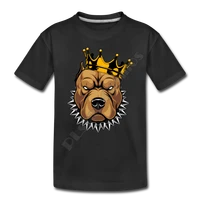 pitbull crown t shirt 3d all over printed kids t shirts boy for girl funny animal summer short sleeve 03