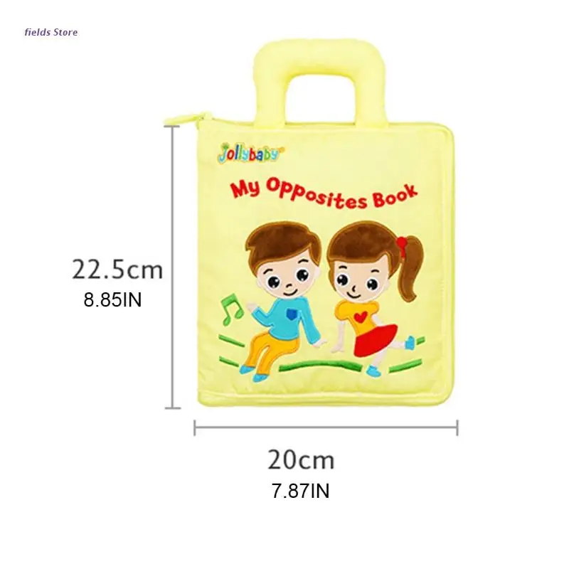 

Nontoxic Baby Soft Activity Cloth Books Early Education Toys for Infants Toddler