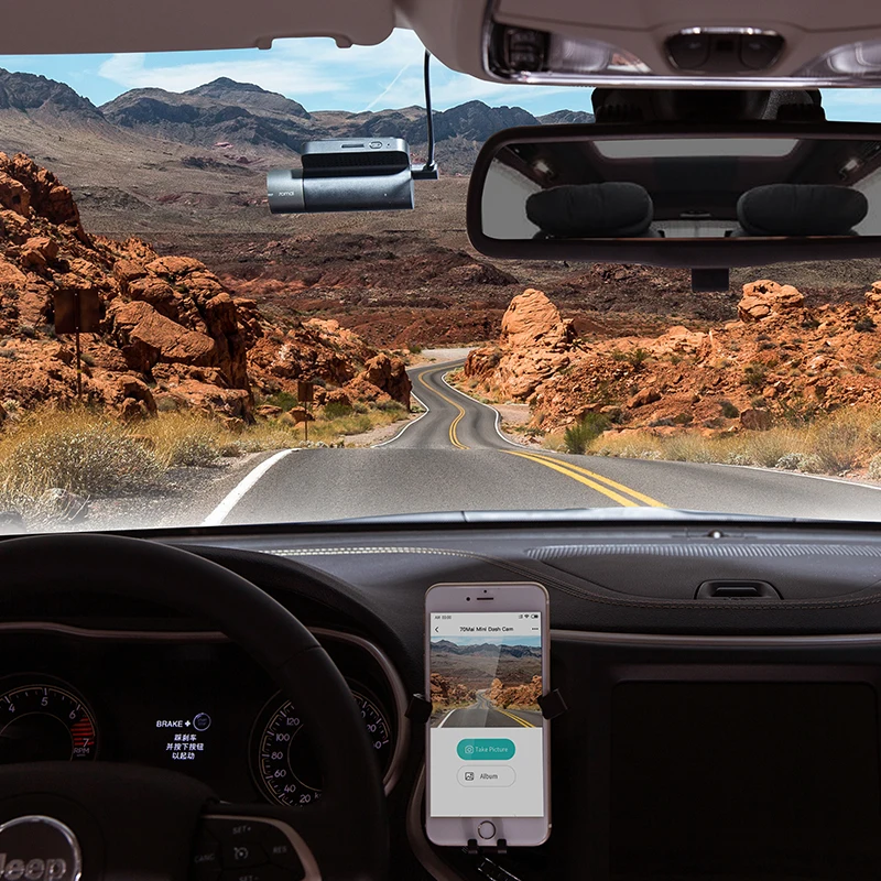 -350₽Kод : newsmail350 70mai мини Dash Cam 1600P Ночное видение Wi-Fi Видеорегистраторы для