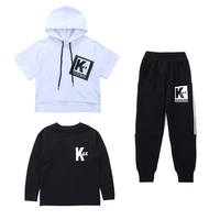 kids hip hop dance clothing for boys hoodies top full pantst shirt costumes ballroom dancing clothes 3 pieces outfits