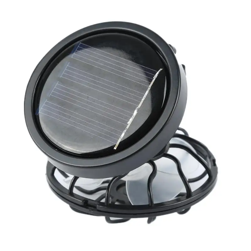 

Mini Portable Clip-on Solar Powered Fan Panel Energy-saving Black Cooling Cell Fan For Travel Camping Other Outdoor Activities