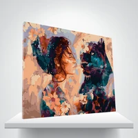 diy digital painting beauty and the beast digital painting acrylic canvas painting hand painted painting art