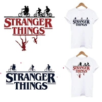 stranger things patches tv show season 3 iron on transfers for clothing menwomen t shirt thermal transfers patches decoration