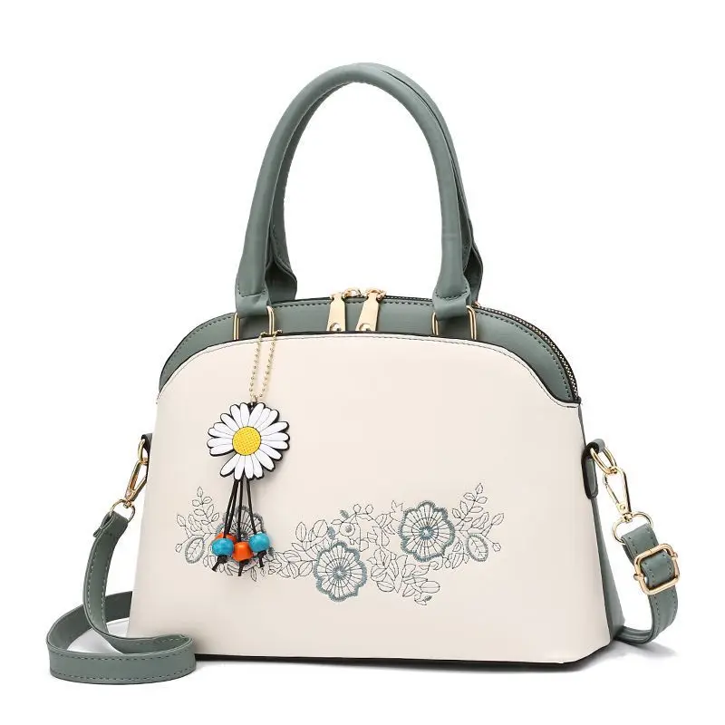 

Женская сумка с вышивкой, новинка 2021, модная атмосферная женская сумка-мессенджер на одно плечо в Корейском стиле
