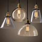 Стеклянная люстра в стиле пост-модерн, лампа для ресторана, бара, гостиной в стиле ретро, подвесной светильник, светильник для помещений