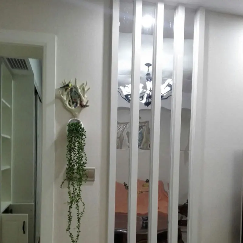 Simple Lines Acrylic 3D Wall Stickers DIY Background Mirror Strips Ceiling Waist Line Living Dining Room Art Home Decor 20pcs