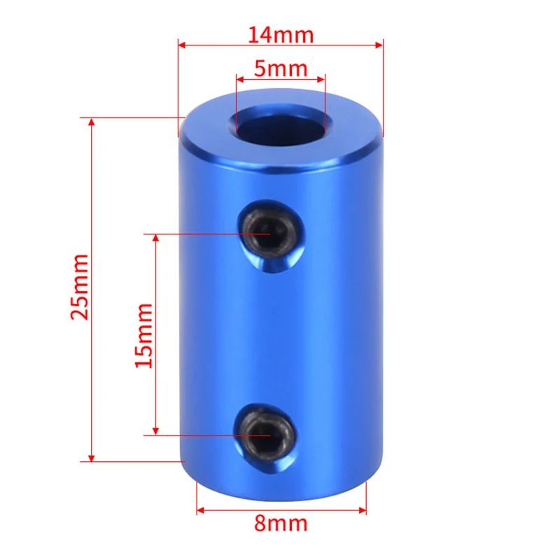 

Blue Flexible Shaft Coupler Aluminum Alloy Coupling Bore 5mm 8mm 3D Printer Parts Flexible Shaft Coupler Screw For Stepper Motor