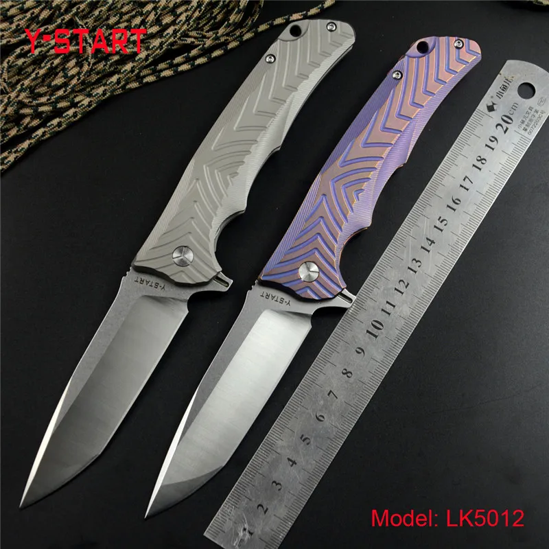 Y START LK5012 Танто VG10 Flipper Карманный складной Ножи шарикоподшипник фиолетовый или
