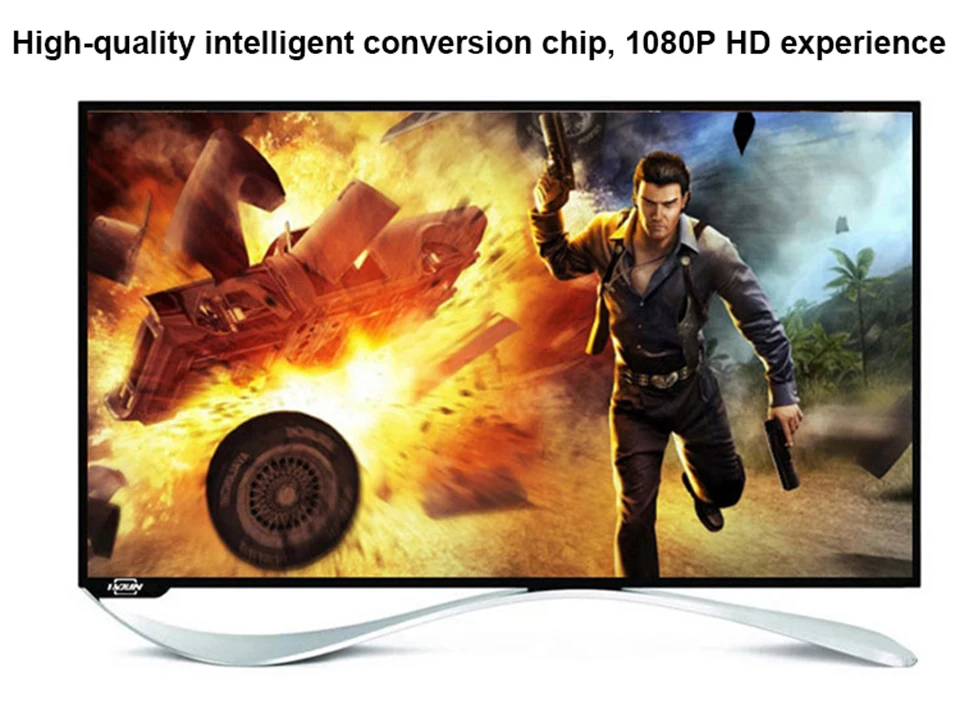 VGA к HDMI кабель с аудио USB источник питания 1080P VGA HDMI адаптер конвертер мужчин и мужчин для ноутбук с HDTV проектор Ps3 Xbox