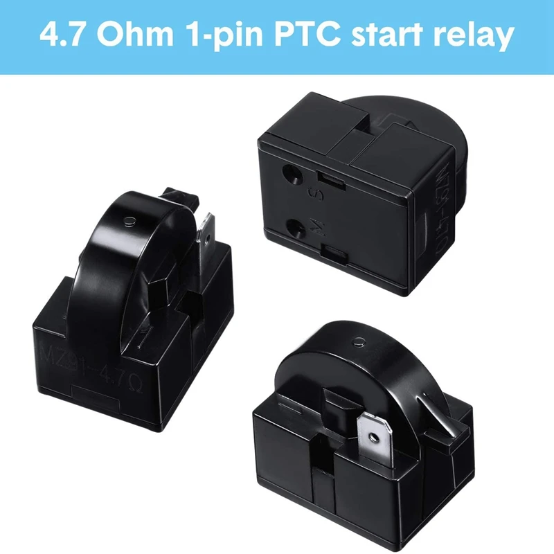 

QP2-4.7 PTC Starter Relay 1 Pin Refrigerator Starter Relay and 6750C-0005P Refrigerator Overload Protector