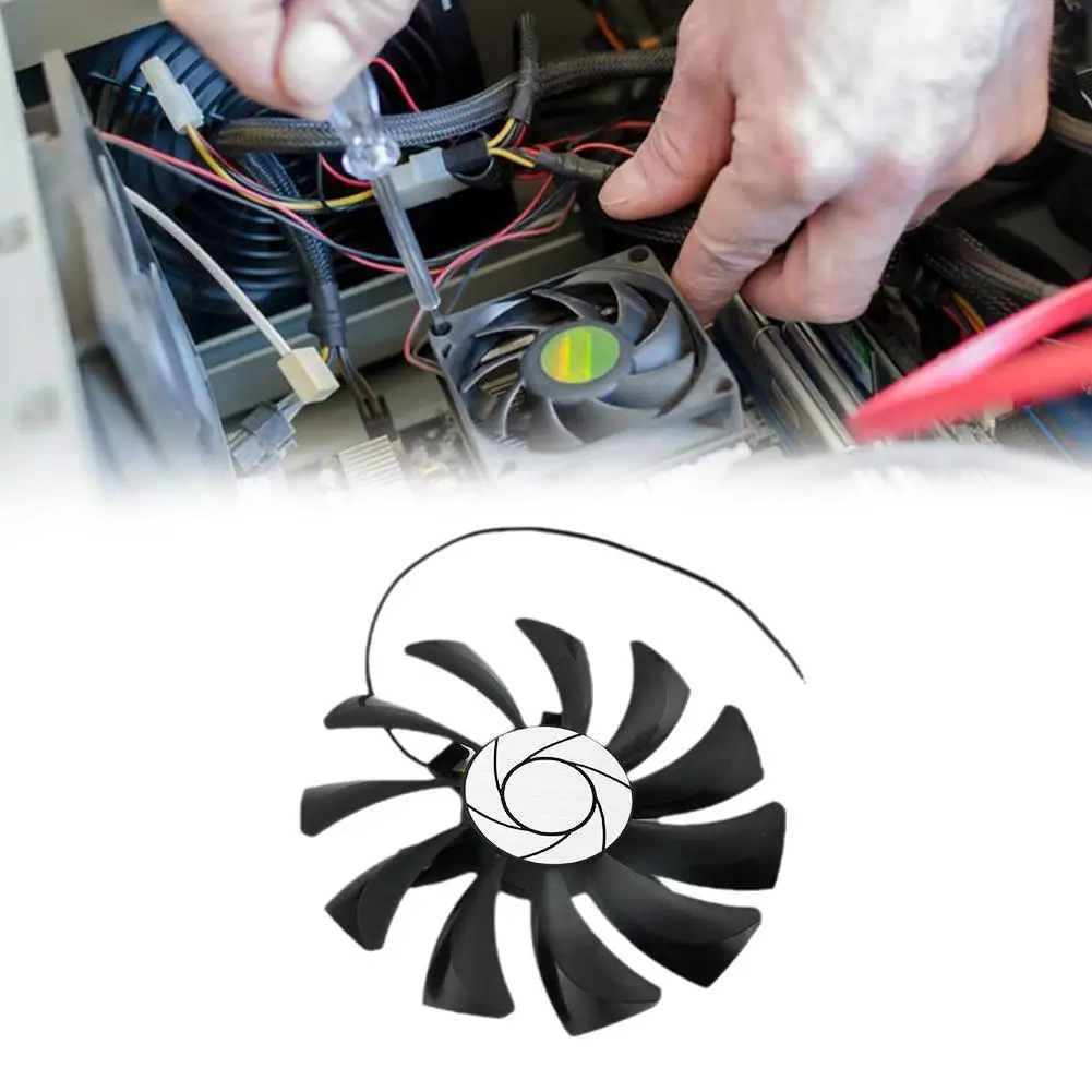 Модель Φ 85 мм 0.57A 2 Pin GTX 1050 HA9010H12F-Z для MSI Geforce 2G 1050Ti 4G OC охлаждение графической карты |