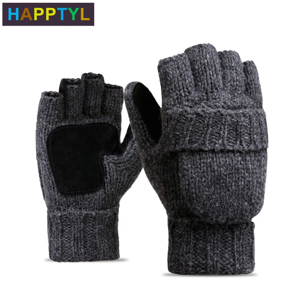 HAPPTYL1Pair мужские и женские осенне зимние уличные трикотажные толстые теплые