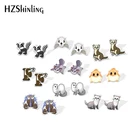 2020 новые серьги-гвоздики Momonga, серьги-хорьки Skunk, акриловые серьги с животными из эпоксидной смолы, ювелирные изделия, милые серьги ручной работы