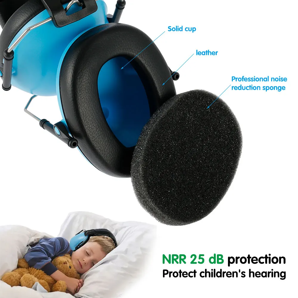 Шумоподавляющие наушники Регулируемые мягкие детские для подростков и малышей |