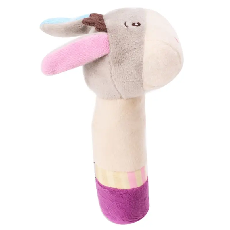 1 шт. мягкая плюшевая погремушка захватывающая Успокаивающая животные BB ручная