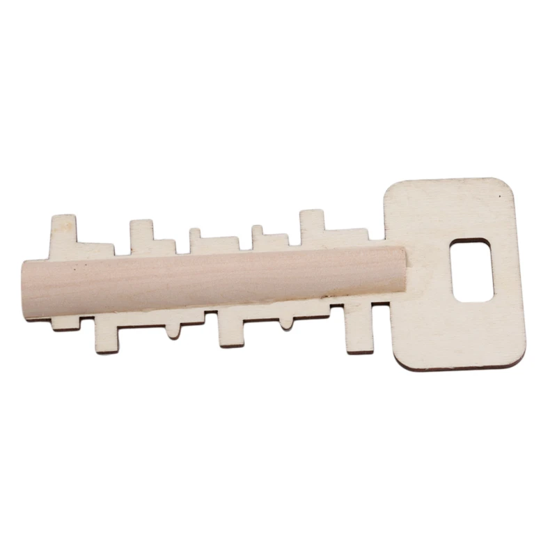 

Children Funny Kong Ming Lock Toys Wooden Toy Unlock Puzzle Key Intellectual Educational Stress Release Kids Jigsaw