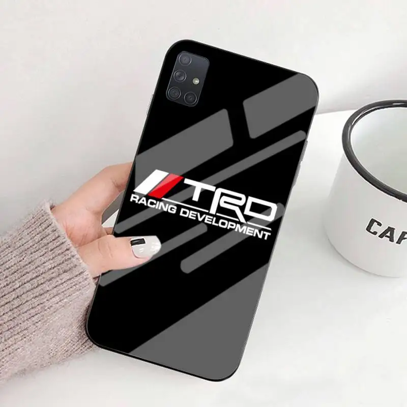 

Phone Case For Samsung S6 7edge 8 9 10e 20plus S20 Ultra Note8 9 10pro A72018 Tempered Glass Soft Cover T-Toyota TRD Car