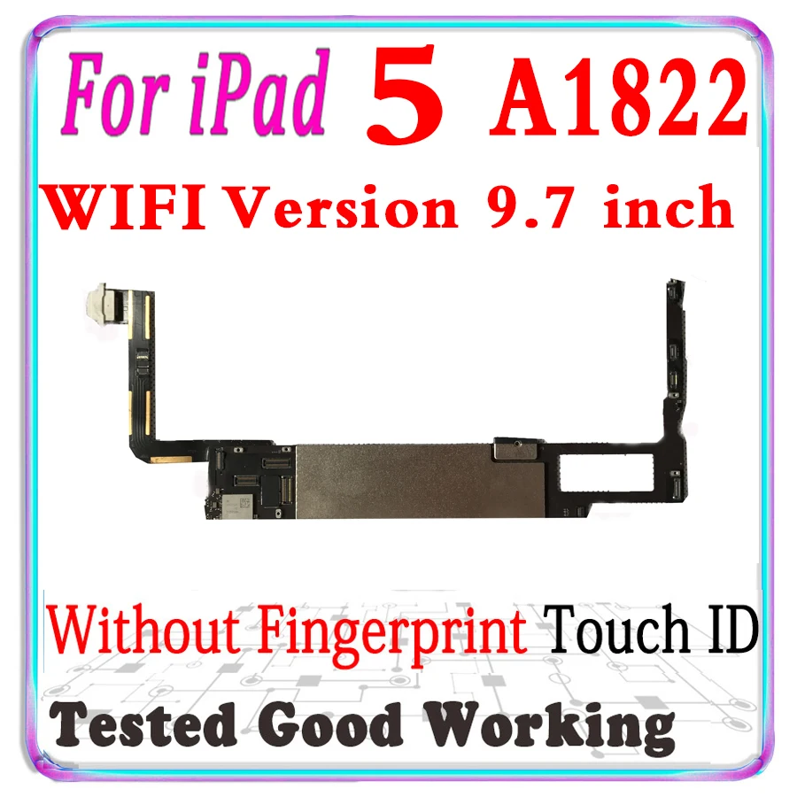 A1822 WIFI версия для ipad 5 9 7 дюймов материнская плата с Touch ID разблокированная |
