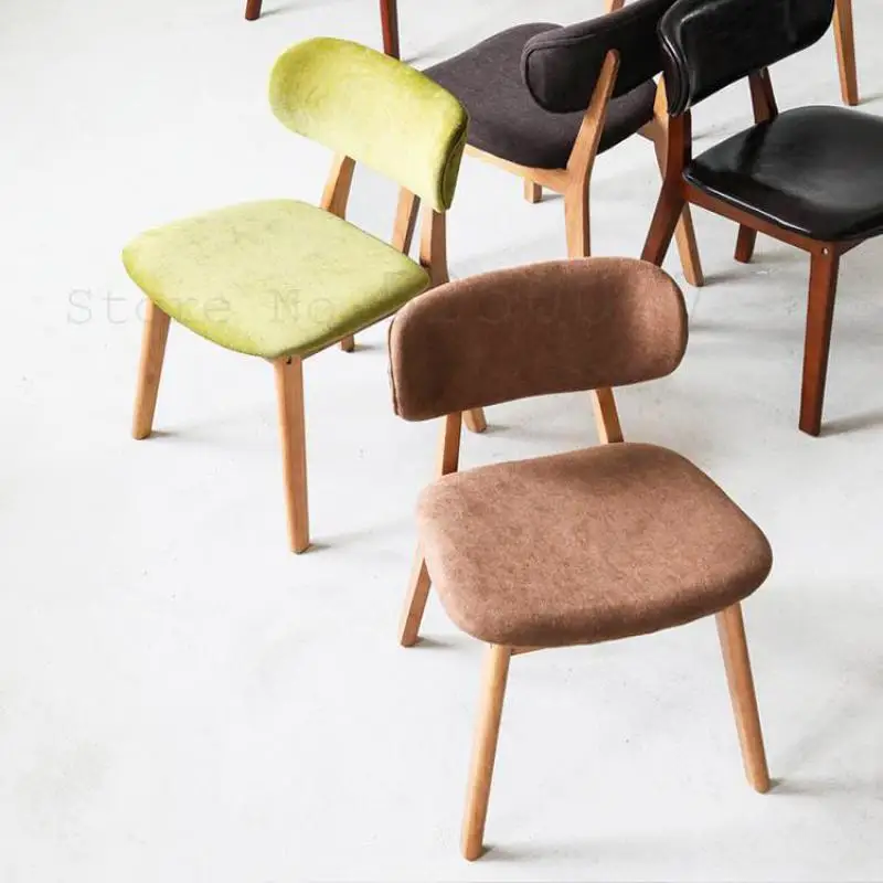 Скандинавский обеденный стул домашний со спинкой современный простой для