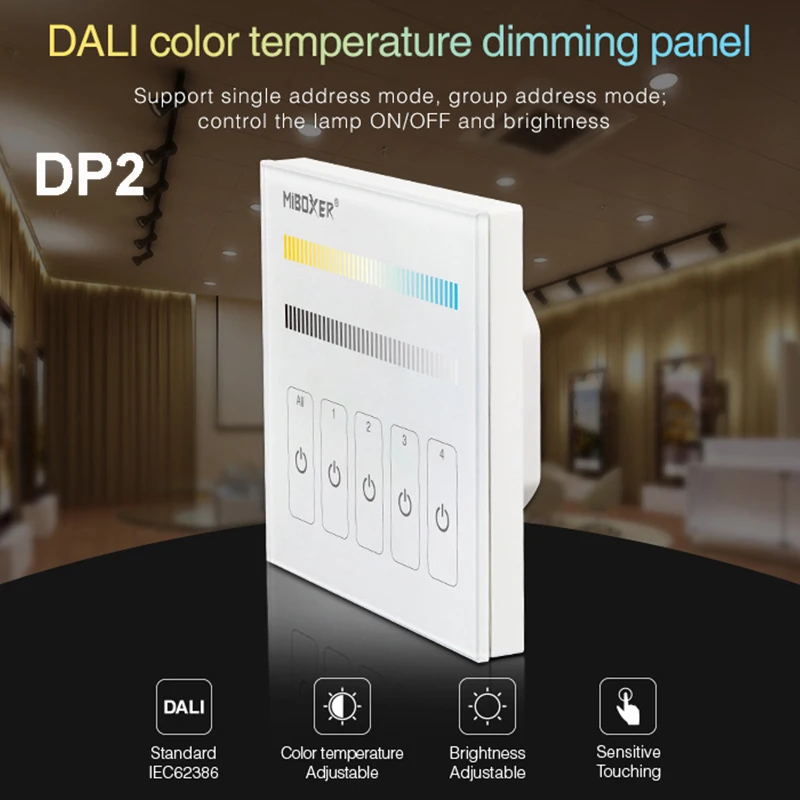 MiBOXER DALI 86 Сенсорная панель яркость/CCT/RGB + CCT затемнение умный светодиодный диммер