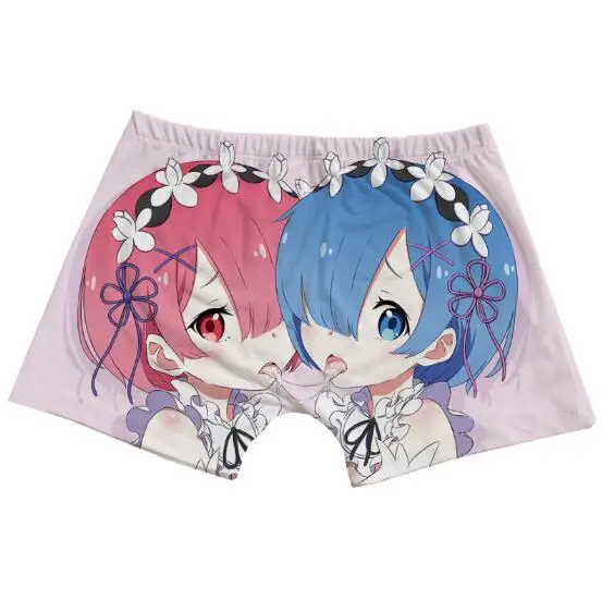 Мужские трусы боксеры Re:Zero kara Hajimeru Isekai Seikatsu Ram Rem нижнее белье начальная жизнь в