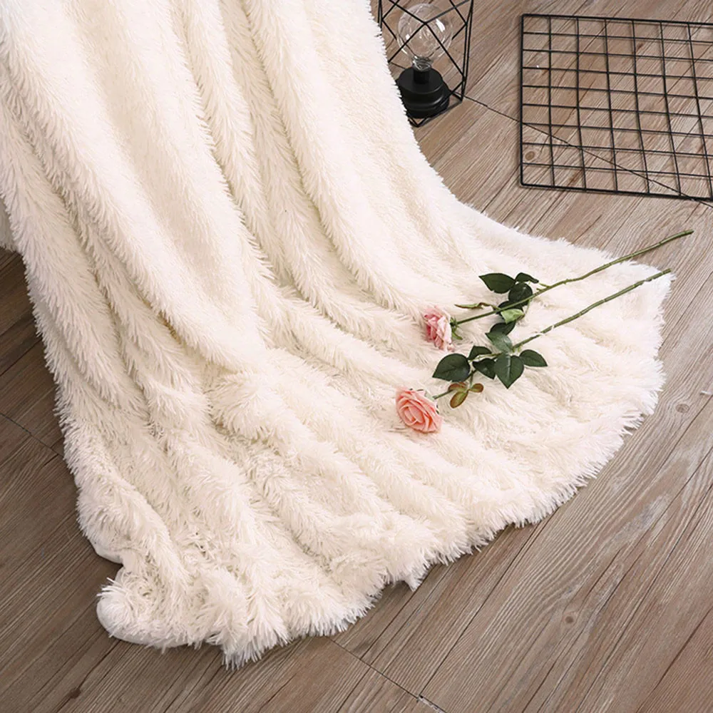 Mikksire новинка высокое качество кровать диван одеяло длинное мохнатое уютное