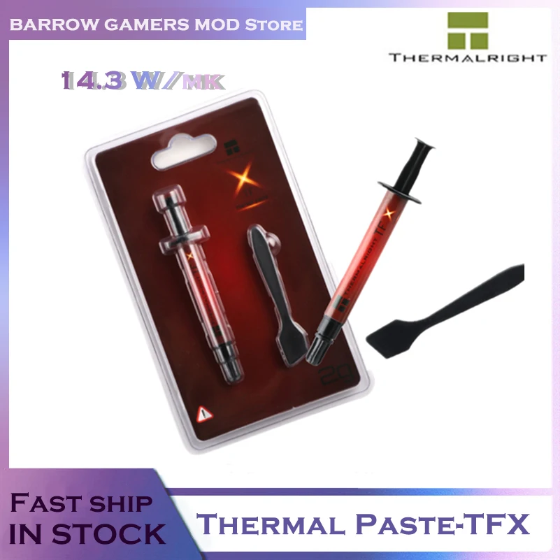 Термопаста верхняя правая-TFX сверхвысокая проводимость 14 3 Вт/м-k 2 г/6 г не