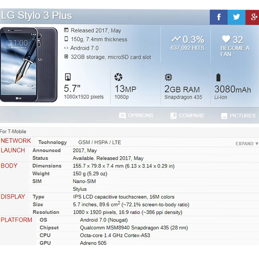 Мобильный телефон LCD для LG Stylo 3 Plus LS777 TP450 MP450 дисплей кодирующий преобразователь
