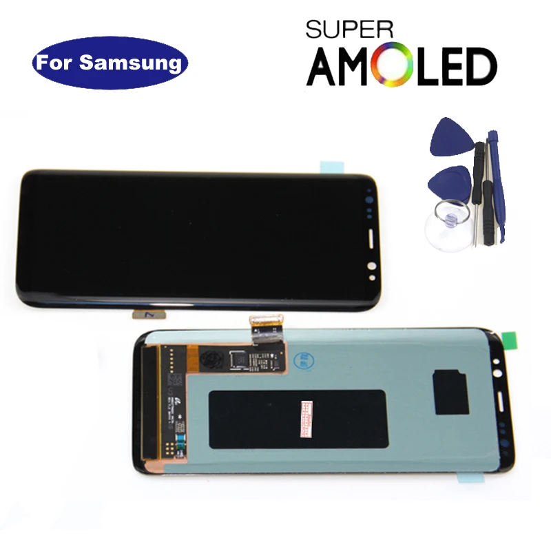 Для Samsung Galaxy S8 ЖК дисплей plus G950 G950F G955fd G955F G955 Замена сенсорного дигитайзера в